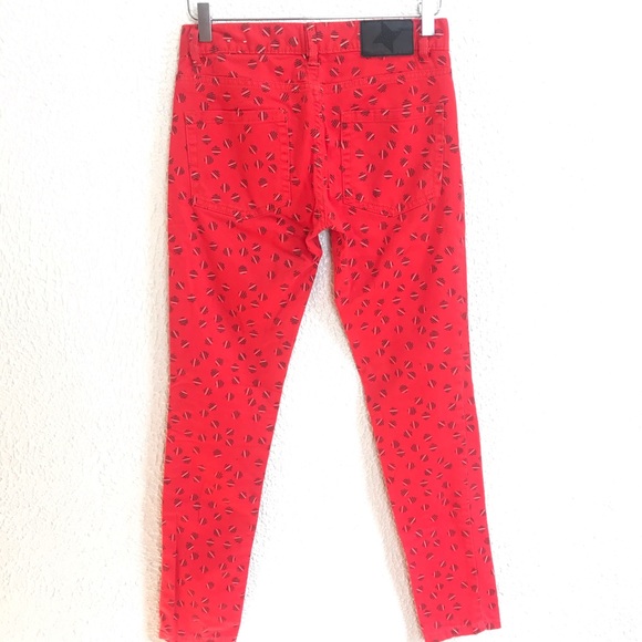 BCBGeneration Jasper Red Combo Skinny Leg Jean - Picture 5 of 7